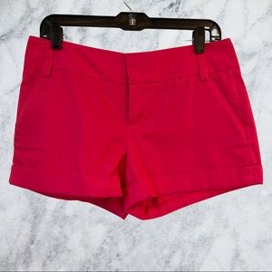 Alice & Olivia hot pink shorts size 6